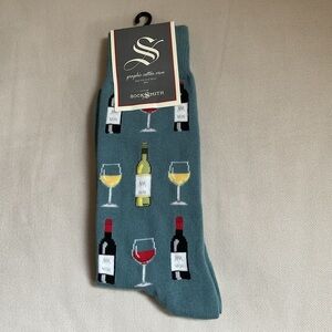 SockSmith Fine Wine Cotton Crew Men Sock Size 10-13 NWT